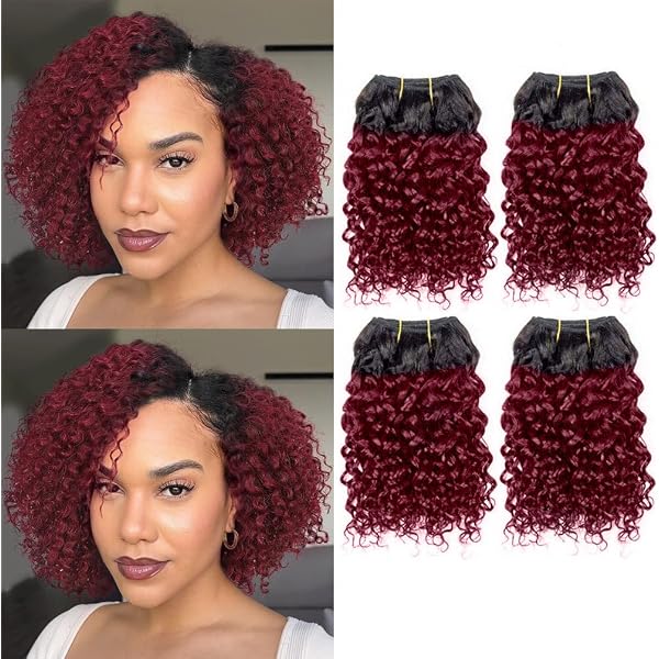 Aiokrtse Peruanisches Virgin-Haar – Afro-Locken, 100% Echthaar, Länge 45,7–55,9 Cm – Natürliche Farbe