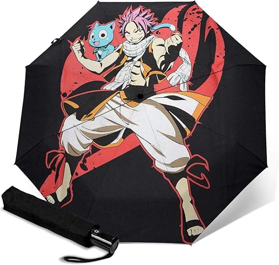 Amazon Fairy Tail フェアリーテイル 日傘 おしゃれ 遮光 Uvカット 折りたたみ傘 ワンタッチ 自動開閉 軽量 晴雨兼用 折り畳み傘 梅雨対策 男女兼用 収納ポーチ付き 服 ファッション小物 通販