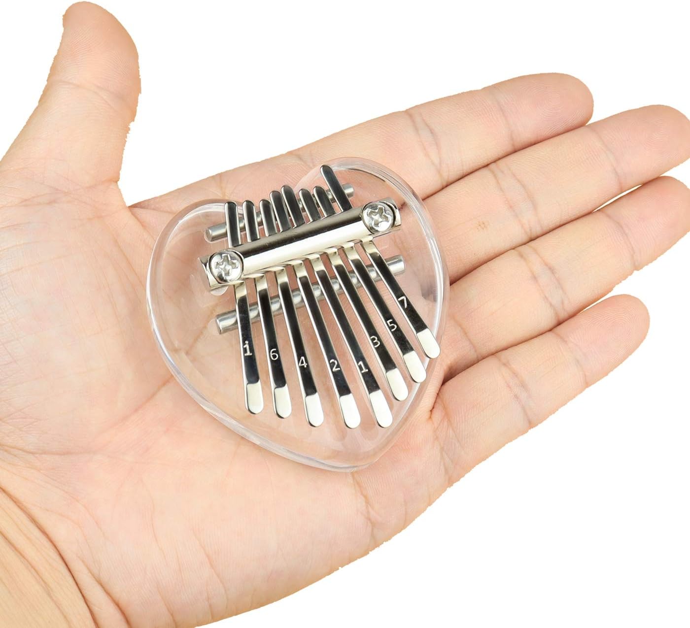 Alnicov 8 Keys Mini Crystal Kalimba,Thumb Piano Best Gift for Beginners in Birthday Christmas and Other Occasions - Image 3