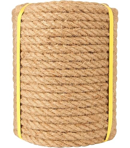 Naturhanf Manila-Seil – 1-1/4 Zoll Durchmesser, Extrem Stark Für Outdoor, Handwerk & Deko