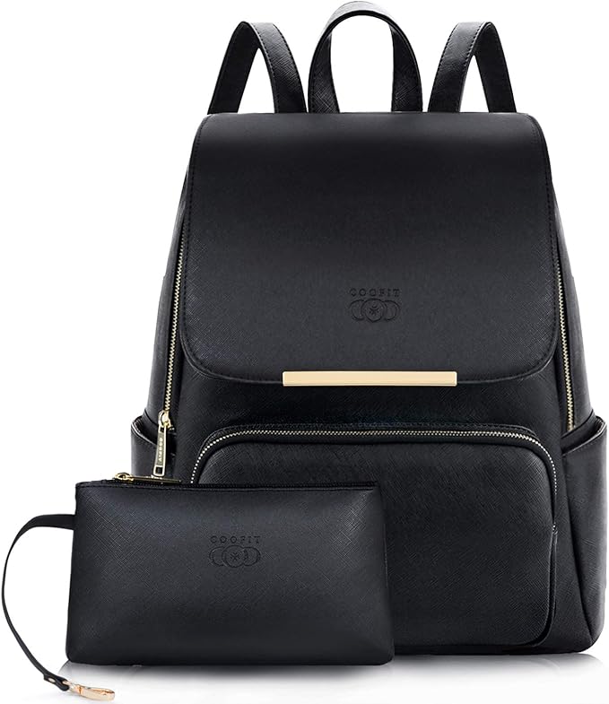 schwarzer rucksack damen