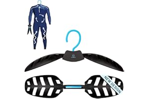 Hang 11 Wetsuit Hanger - Improves Your Wet Suit Longevity, Quick Dryer, Foldable Wetsuit Hangers for Surfers, Ideal for Drysuit Scuba Diving Gear & BCD, Surfing Accessories, Surfing Gifts (Blue)
