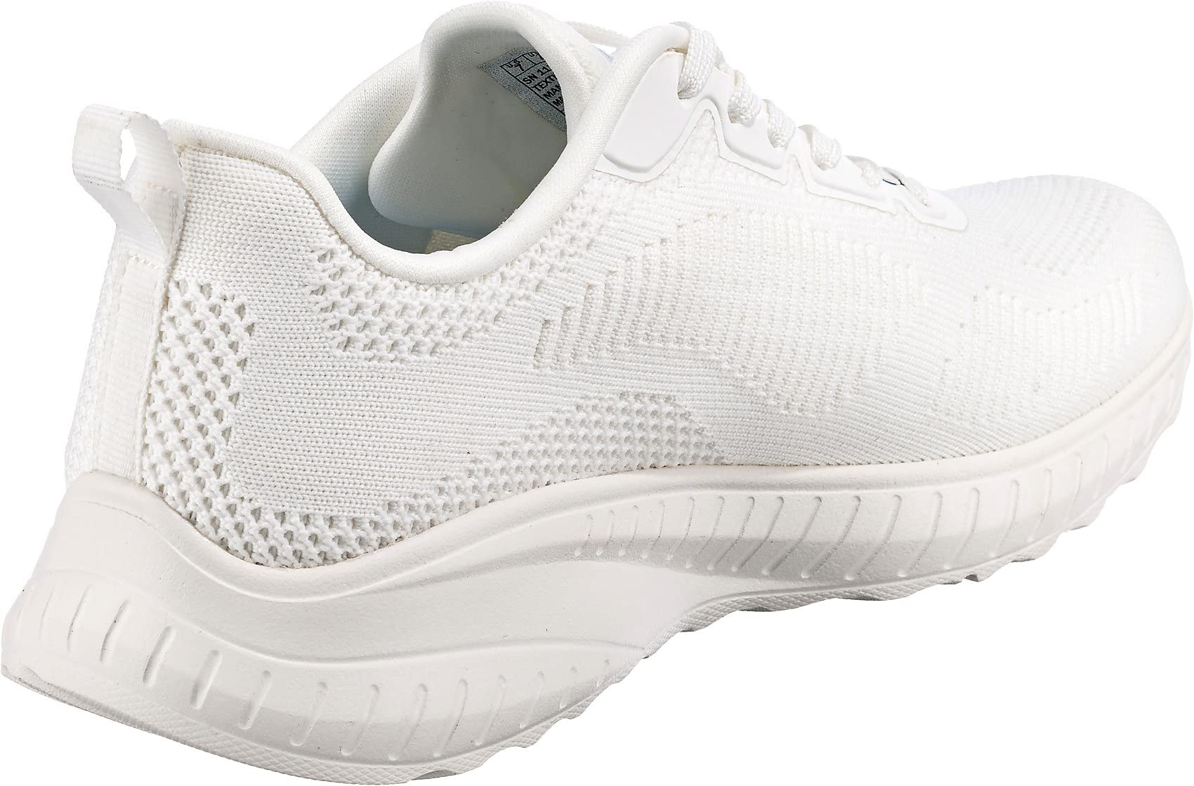Skechers Bobs Squad Chaos Face Off Damen Sportschuhe, Weiß, 37.5 EU 5