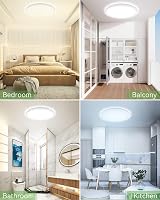 zemty 29W LED Ceiling Light 3200LM 3 Color Temp Waterproof 30cm Round view 6
