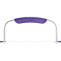 Wilton Adjustable Cake Leveler for Leveling and Torting, 12 x 6.25-Inch, White/Purple