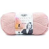 (1 Skein) Lion Brand Yarn Vanna's Choice Yarn, Pink | Everyday Basic Worsted Weight Acrylic Knit &amp; Crochet Fiber for Blankets, Bags, Sweaters, Hats, Scarves