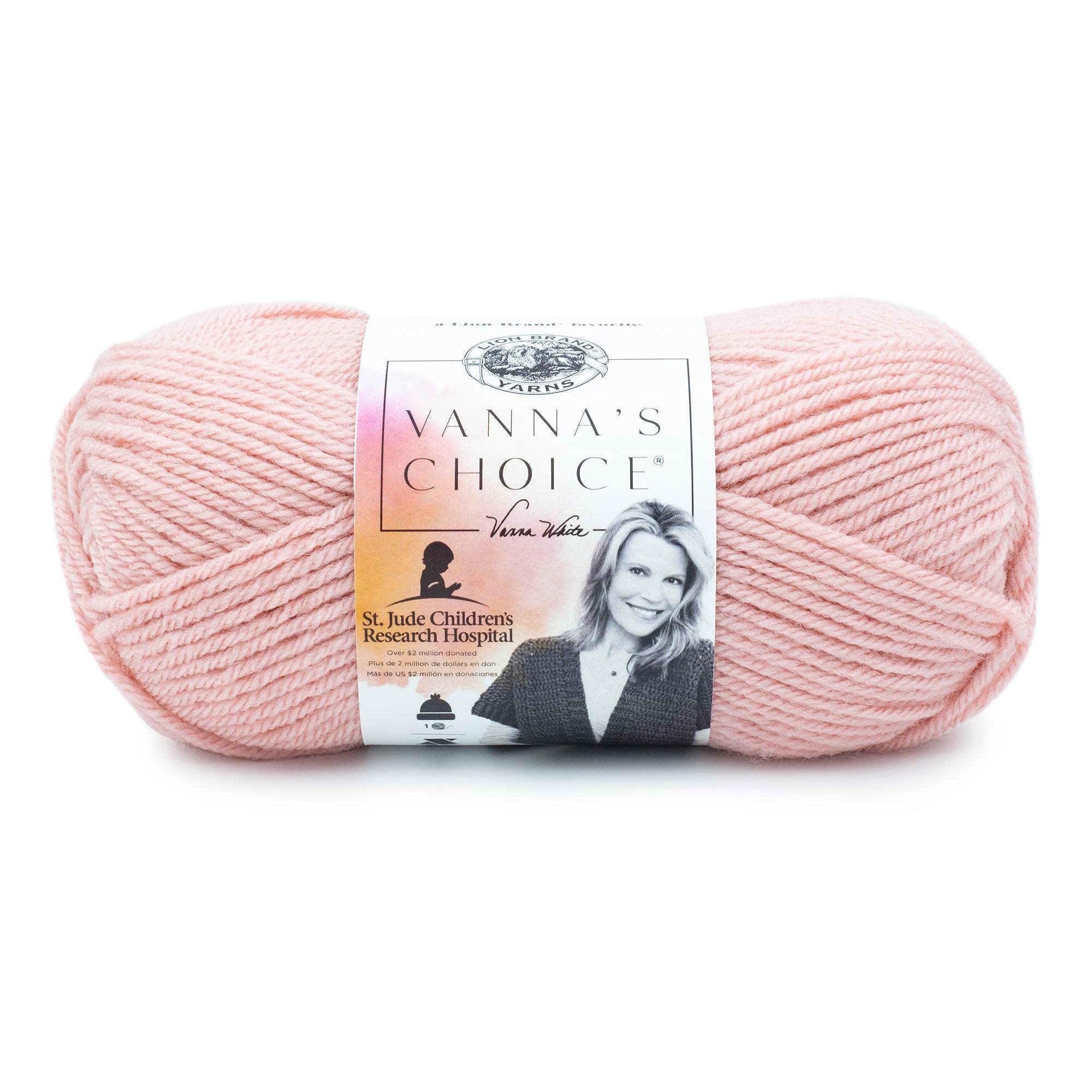Photo 1 of Lion Brand Yarn (1 Skein) Vanna's Choice Yarn, Pink