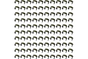 Qimoo Leather Rope Clip, 100pcs Bronze Cylindrical Crimping Cord Crimps 9x13mm String Leather Cord Fastener for Leather Tassel Bracelet Necklace Jewelry Making