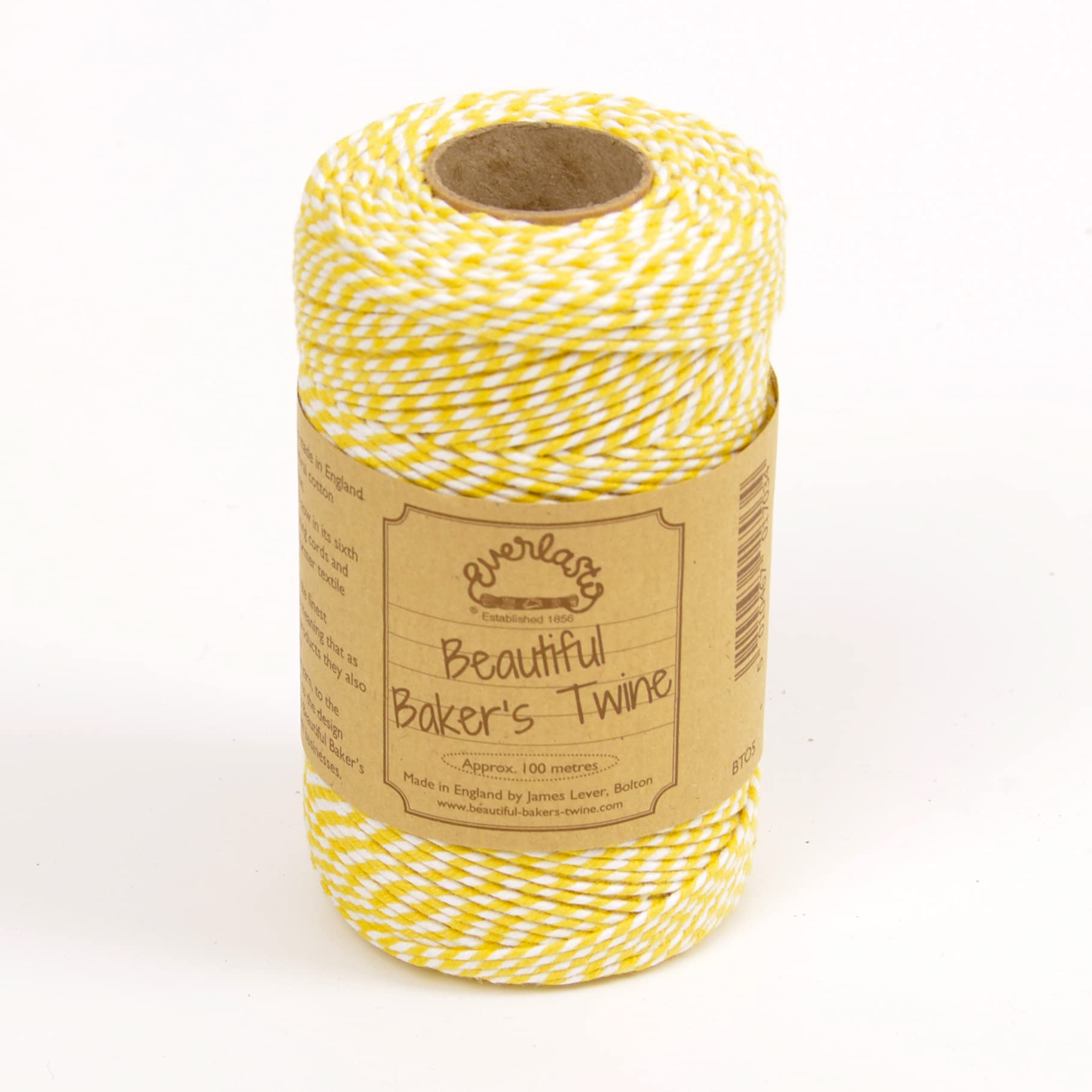 100m - Everlasto Original 'Beautiful Bakers Twine' (2mm approx) (Daffodil Yellow)