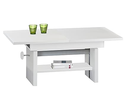 Stella Trading Event Couchtisch, Holz, Weiss, 110 x 65 x 48 cm