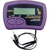 Capacitor Analyzer, Compatible with ESR70 Capacitance Tester | Measures capacitance and Equivalent Series Resistance. Clear readings make electronics troubleshooting easier