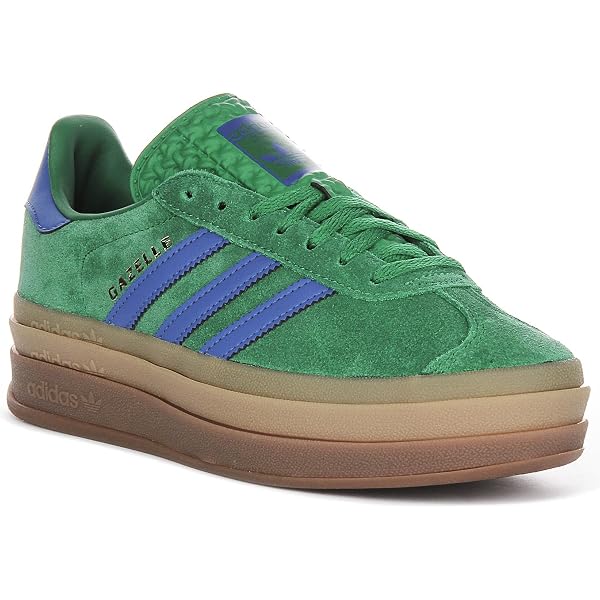 adidas gazelle silver green womens adidas Originals Gazelle Bold Shoes main image 0