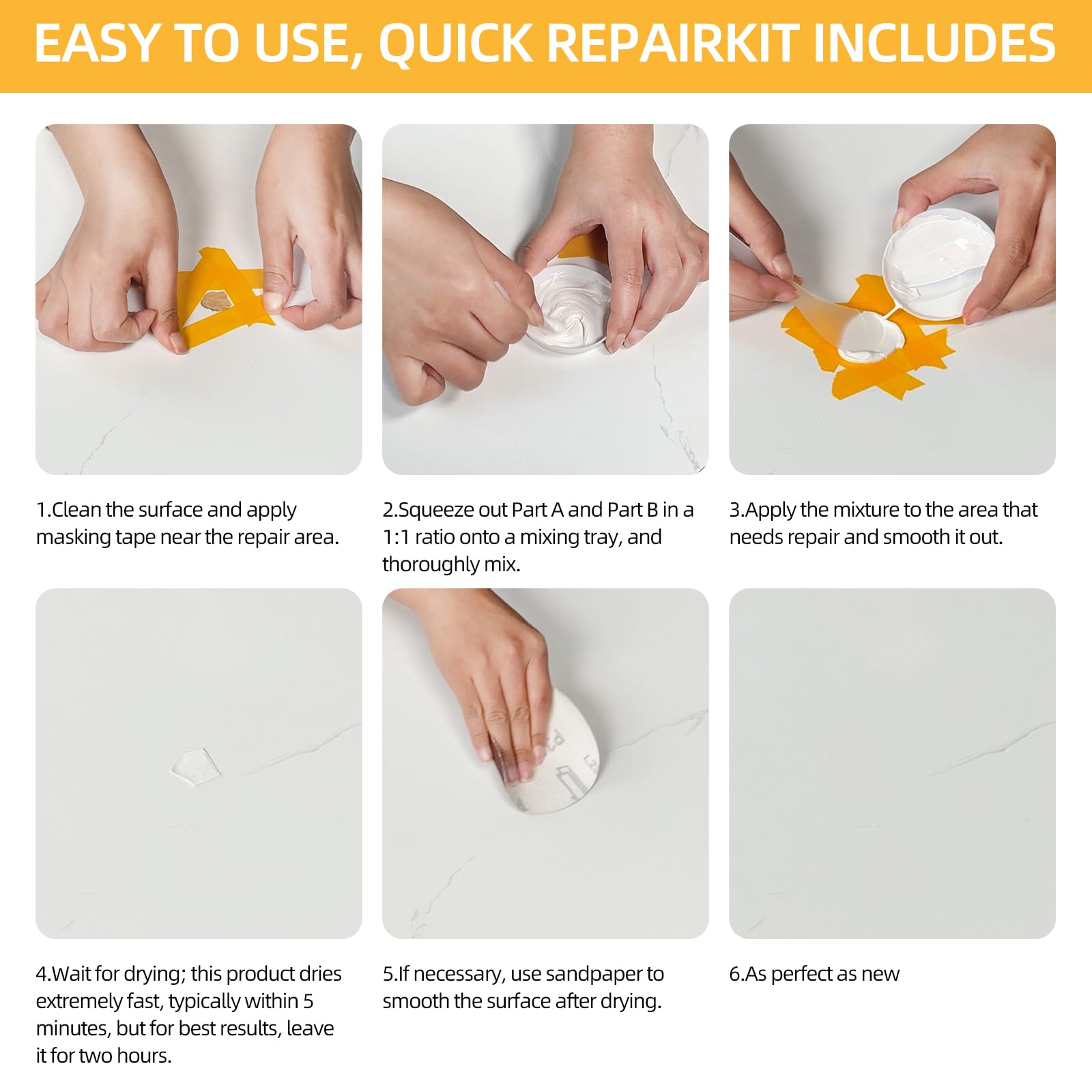 Mua UltraFast Drying Porcelain Repair Kit, Tile and Tub Repair Kit