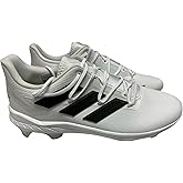 adidas Men's Adizero Afterburner8 Molded Baseball Cleats Shoes White/Black #H00990 - Size Men’s 14