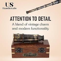US HANDICRAFTS 1920 Marine Telescope Collectible