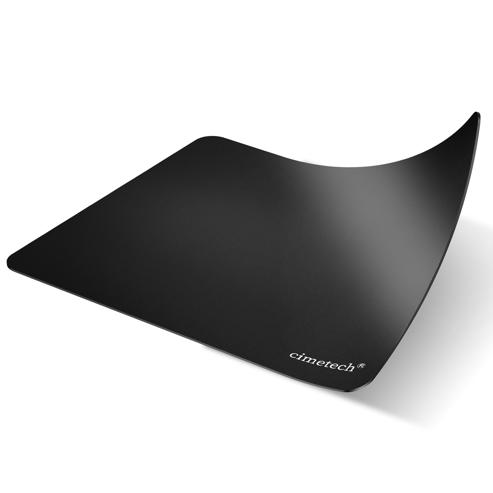 cimetech Mauspad 230 x 180 x 1 mm Gaming Mousepad für alle Maustypen (Kugel, Optisch, Laser) mit stark haftender Unterseite für optimalen Halt Wasserdicht Mausmatte Schwarz 8