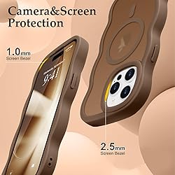 Pepmune for iPhone 15 Pro Case, Curly Wavy Frame