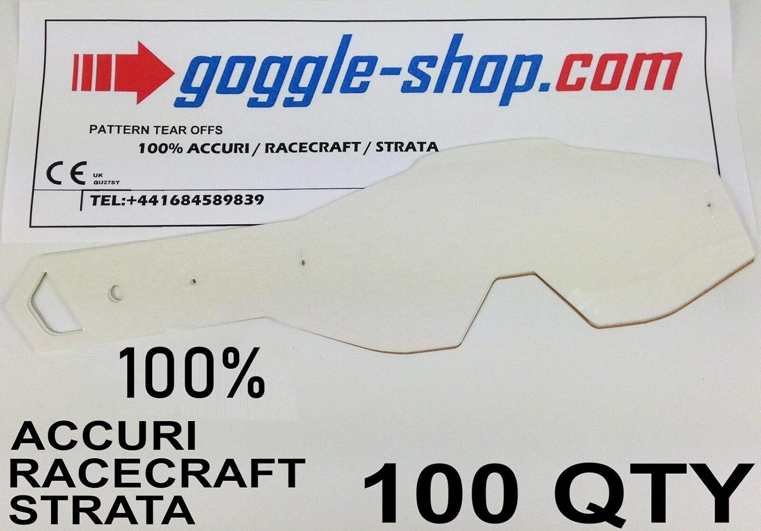100 racecraft tear offs