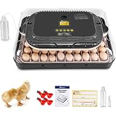 Sailnovo 70 Egg Incubators, Auto Humidification &amp; Temperature Control | Auto Egg Turning &amp; Built-in Candler &amp; Alert System, Incubator for Chicken Duck Quail Eggs, Perfect for Lab School Farm