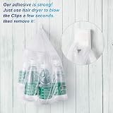 Sunity 100PCS Self Adhesive Cable Clips White for 10mm Wire Management view 6