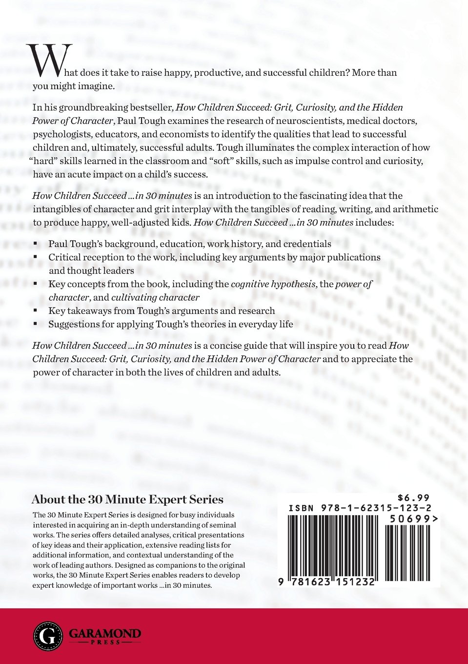 How Children Succeed In 30 Minutes The Expert Guide To Paul Tough S Critically Acclaimed Book The 30 Minute Expert Series The 30 Minute Expert Series 9781623151232 Amazon Com Books