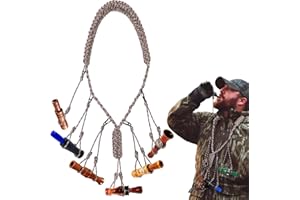 TOBWOLF Heavy Duty Duck Call Lanyard, Adjustable Game Call Lanyard with 11 Removable Loops, Paracord Camo Hunting Call Lanyard Duck Hunting Accessories for Hunting Predator Ducks Pheasant Waterfowl