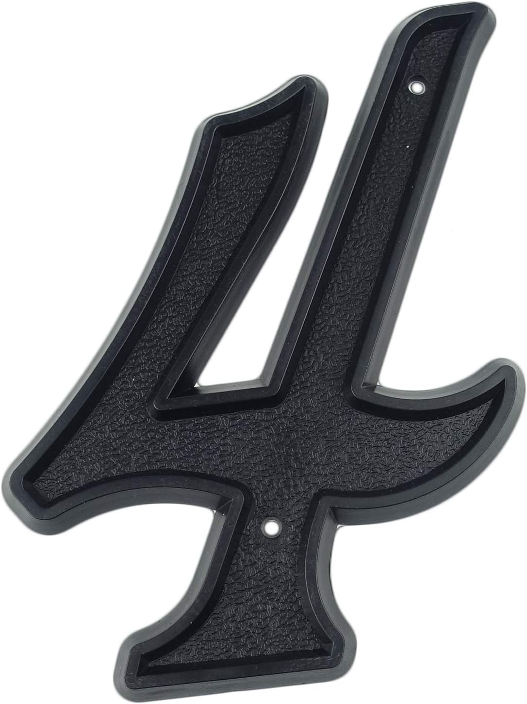 HASWARE House Number 5.5 inch (139mm) Modern Door Numbers Street Home Address Numerals,Black ABS Plastic (4)