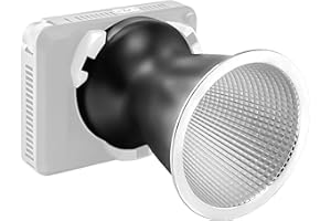 Amaran Mini Reflector Bowens Mount Designed for Amaran Ray 60c/120c,Halo 60x/100x (Small),and Other Bowens Mount Led COB Vide