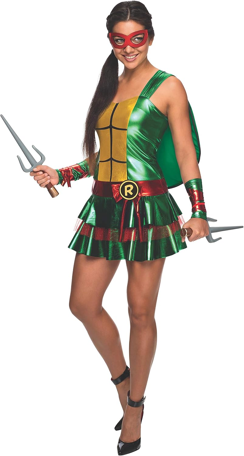 Secret Wishes Women's Teenage Mutant Ninja Turtles Raphael Costume Dress, Large