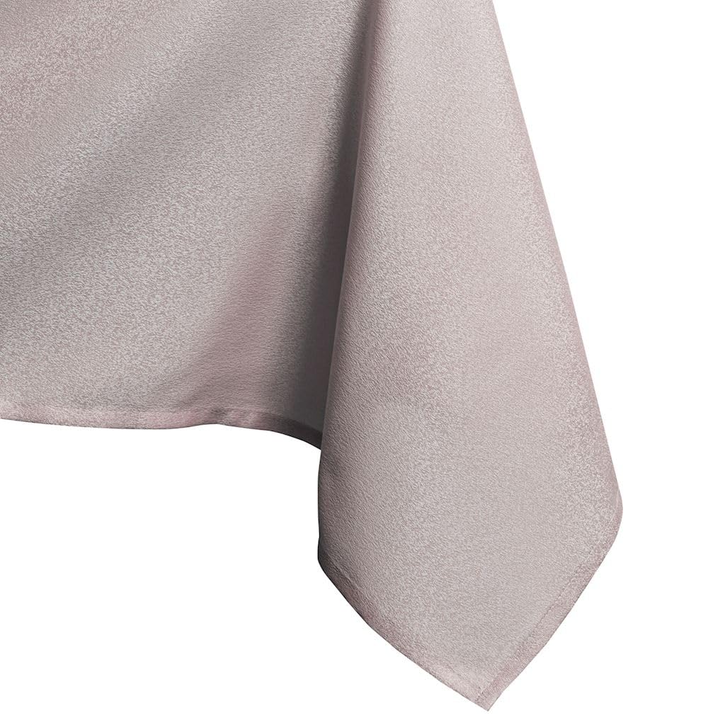 AmeliaHome Lotus Effect Water-Repellent Polyester Tablecloth Powder Empire Pink 130 x 130 cm Round