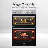 Hisense HDE3211BXUK 60cm Electric Cooker with Ceramic Hob Brushed Stainless view 4