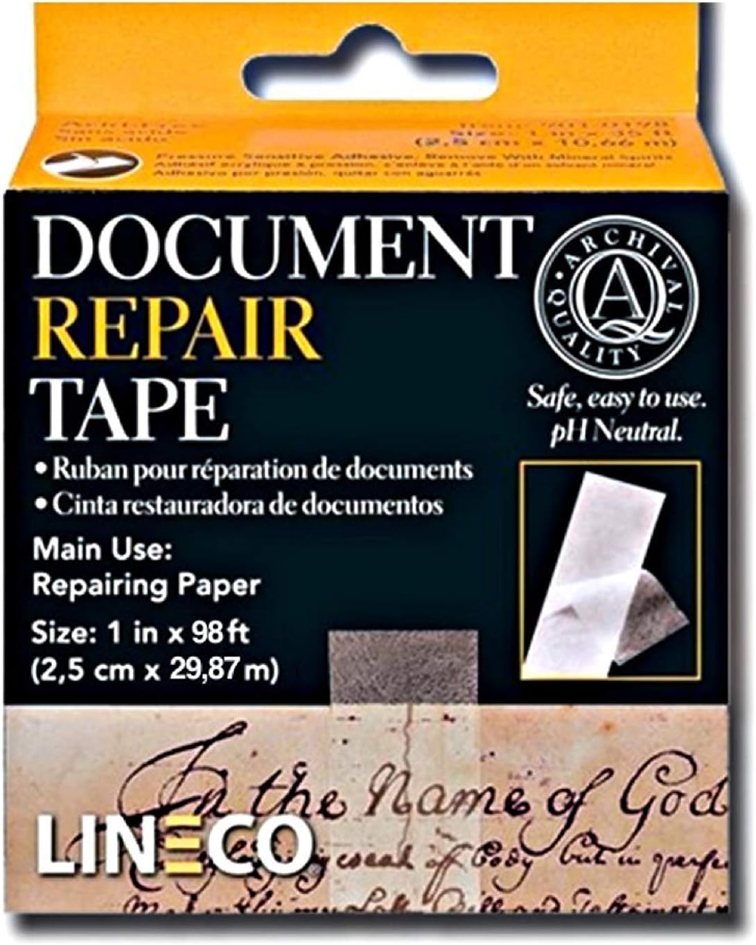 Archival Document Repair Tape 2.5cm X 