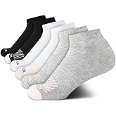 Nautica Womens Quarter Socks – 6 Pack Cushioned Moisture Wicking Breathable Womens Crew Socks for Running and Workouts