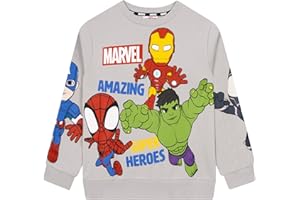 Marvel Sweatshirt, Spidey And His Amazing Friends Boys Sweater, Spiderman Kids Jumper, Superhero Boys Clothes