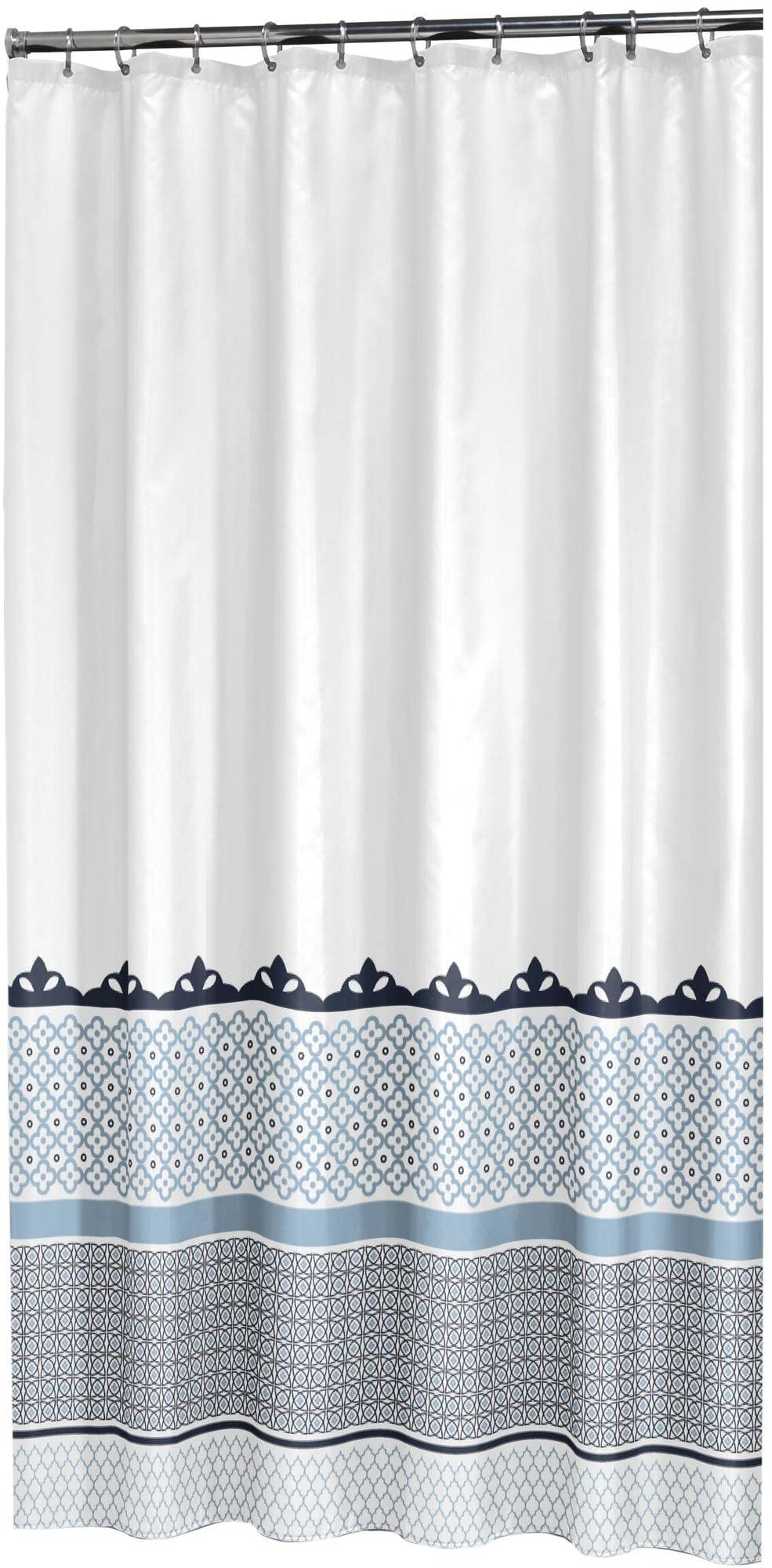 Sealskin Marrakech Shower Curtain, Polyester, Blue, 180 x 200 cm