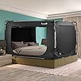 BORNA Bed Tent Bed Canopy Queen Size, Portable Sleeping Tents Dream Tents Indoor for Kids and Adult, Breathable Privacy Space on Bed with Three Doors (Mattress Not Included)