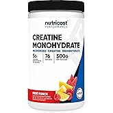 Nutricost Creatine Monohydrate Powder (Fruit Punch, 500 Gram)
