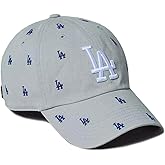 47 Brand LA Los Angeles Dodgers Clean Up Confetti Strapback Cap, Adjustable Hat Grey