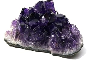 Namzi Raw Amethyst Stones and Crystals Rock, Natural Amathesis Crystal Clusters, Geodes with Crystals, Cuarzo Amatista Original, Real Amethyst Crystals Geode, Gemstones, Healing Crystals(0.11Lb)