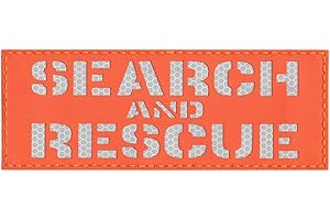 TACTICAL FREAKY High Visibility 3x8 SAR Search and Rescue Blaze Orange 3M Solas Honeycomb Hi Viz Plate Carrier Tactical Fastener Patch