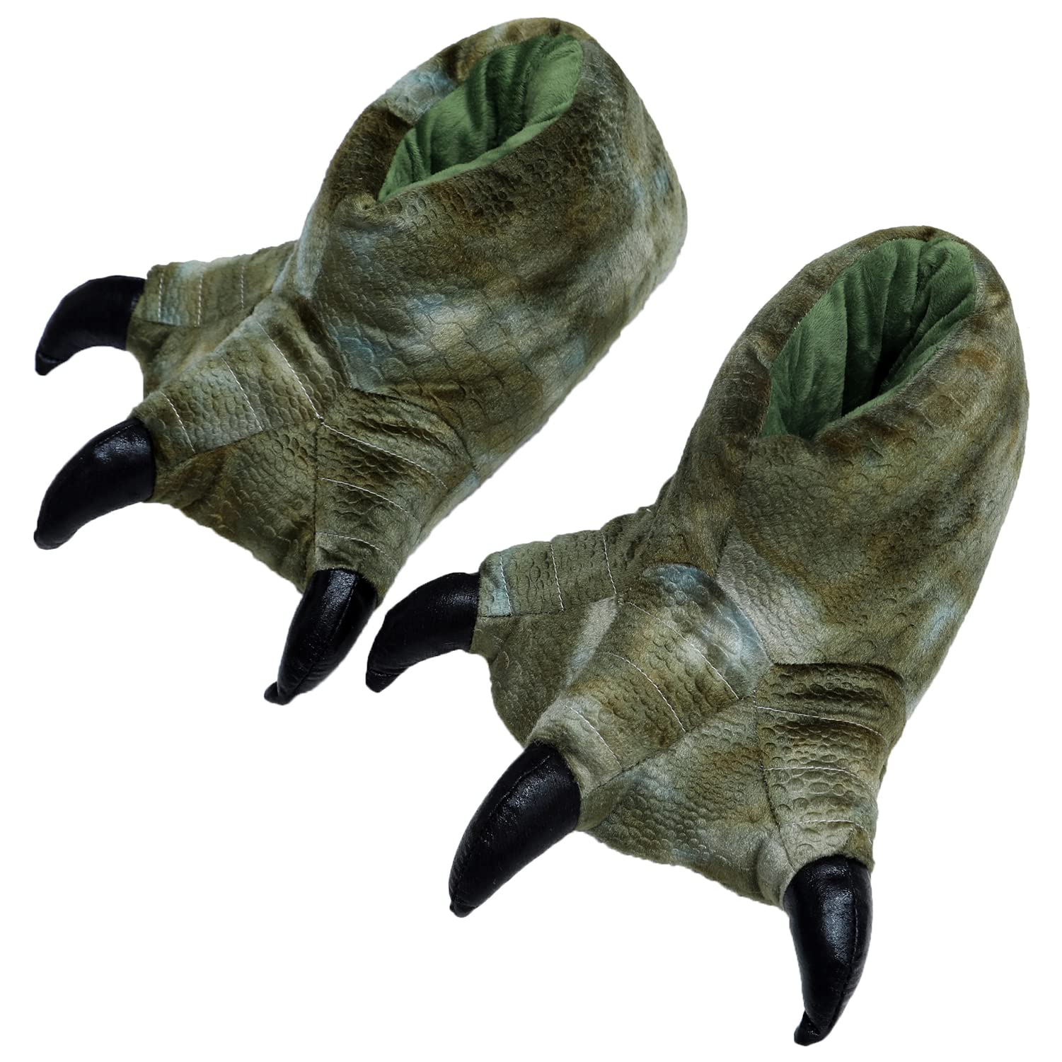 Photo 1 of YESBOR Men's Fuzzy Furry Monster Paw Shoes Comfortable Indoor Home Slippers Dinosaur 10