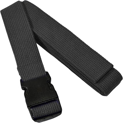 black yoga strap