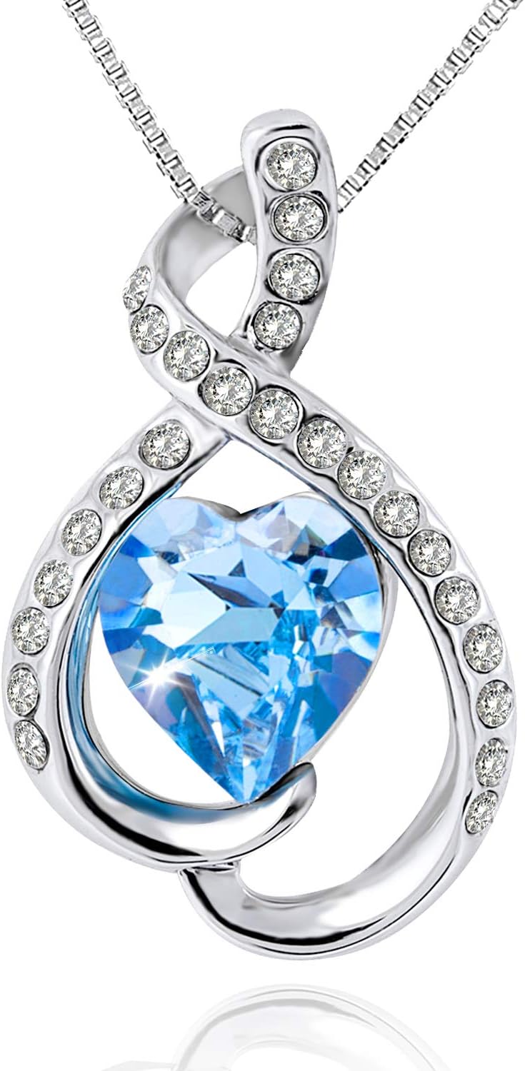 OLYSHE Necklace Summer Pendant Made with Swarovski Crystals, Dainty Jewelry for Women,Anniversary,Birthday Girl Gift, with Gift Box.