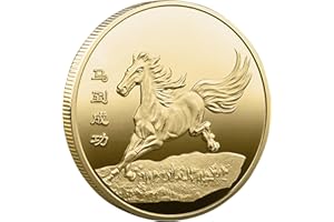 YAKIN SHOP Horse for Luck Feng Shui Decoration Win Success Immediately Upon Arrival Blessing Lucky Coin Lottery Ticket Scratcher Tool Lucky Charms Challenge Coin