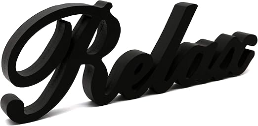 amazon com cvhomedeco matt black wooden words sign free standing relax desk table shelf home wall office decoration art 12 x 4 1 4 x 1 inch home kitchen cvhomedeco matt black wooden words sign free standing relax desk table shelf home wall office decoration art 12 x 4 1 4 x 1 inch