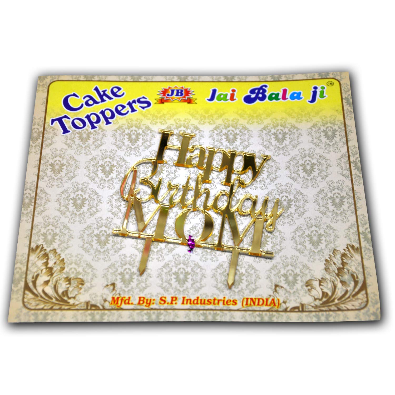 Buy Bakers King Birthday Cake Toppers Happy Birthday Mom Theme Decoration Topper For Party Kitchen Cooking And Baking Tools Online At Low Prices In India Amazon In