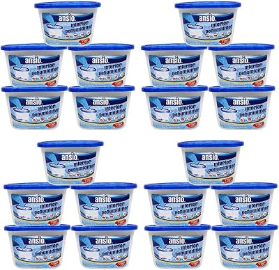 ANSIO Dehumidifier 20 x 500ml Packs Moisture Absorbers Damp Mould