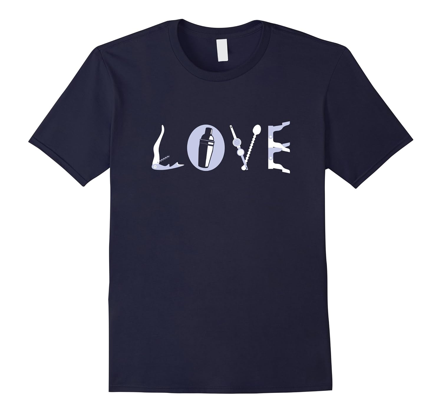 Love Bartending Tools Shirt Craft Bartenders gag gift-Rose