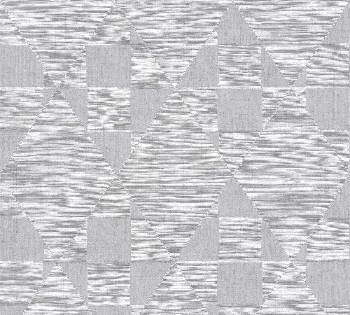 Livingwalls Geometric Wallpaper Titanium 3 Non-Woven Wallpaper 10.05 m x 0.53 m Silver Grey Made in Germany 381961 38327-3