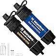 Mini Water Filter NatureNova Portable Emergency Water Filtration System Hiking Camping Straw Survival Gear Emergency Preparedness